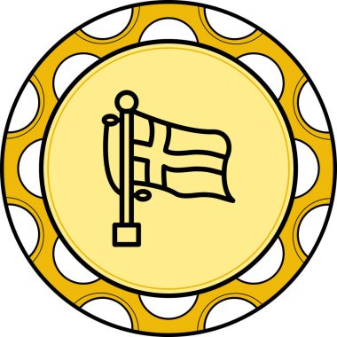 Aland Adalarının ulusal bayrağı, simge tasarımı ögesi