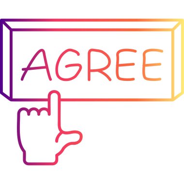 Katılıyorum Parmak Tuşu Yaratıcı Dinamik Web Tasarımı Nesnesi