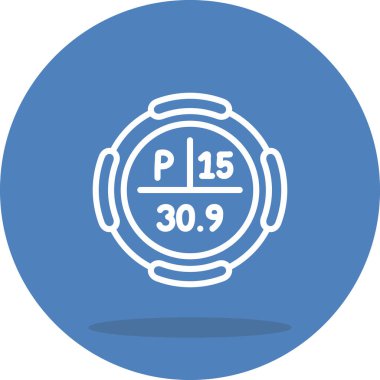 Fosfor Kimyasal Element Basit Simge, Vektör