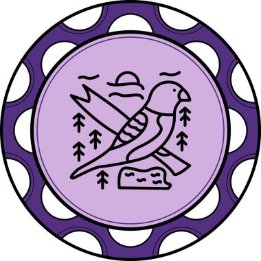 Göğüs simgesi basit düz illüstrasyon