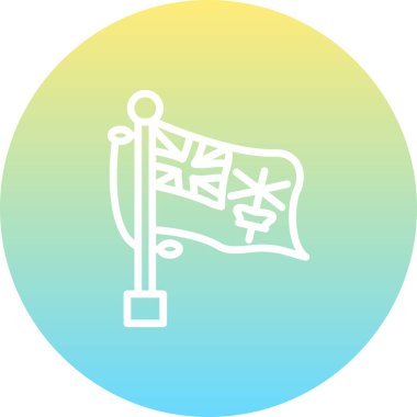 İngiliz Hint Okyanusu Toprakları ulusal bayrağı, simge tasarım elementi