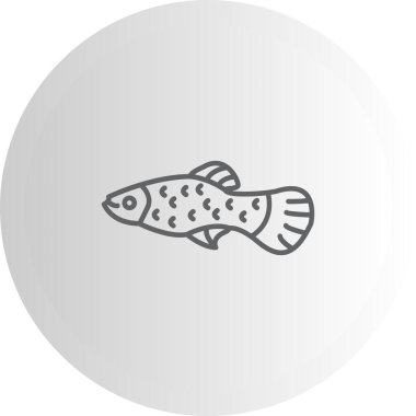 Molly web simgesi, vektör illüstrasyonu