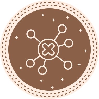 Ağ simgesi vektör illüstrasyon tasarımı