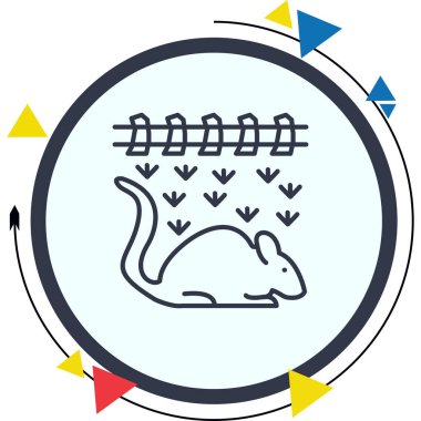 Fare simgesi vektör illüstrasyon tasarımı