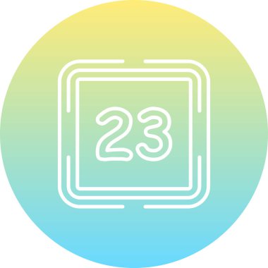 23 Web simgesi vektör illüstrasyonu