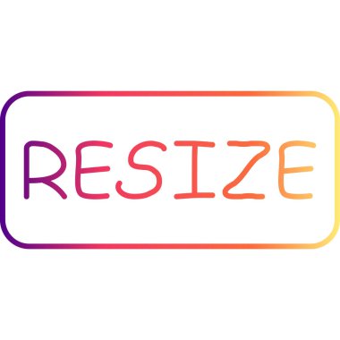 Web simgesi vektör resimlemesini yeniden boyutlandır