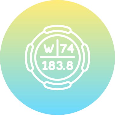 Tungsten sembolü, periyodik tablonun kimyasal elementi, vektör simgesi