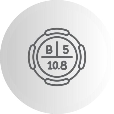 Boron sembolü, periyodik tablonun kimyasal elementi, vektör simgesi