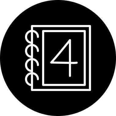 Spiral kitap kapağında 4 numara