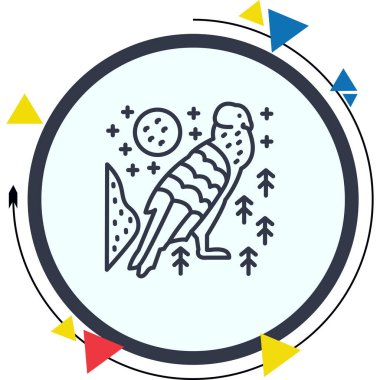 And Akbaba simgesi vektör illüstrasyon tasarımı