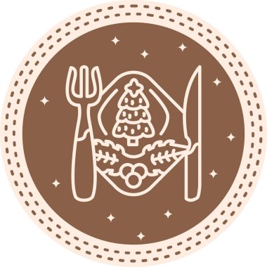 Tatil Yemeği Belirgin Profesyonel Yaratıcı Grafik Elementi