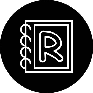 Büyük harf R Yaratıcı Fonksiyonel Web Grafik Sembolü