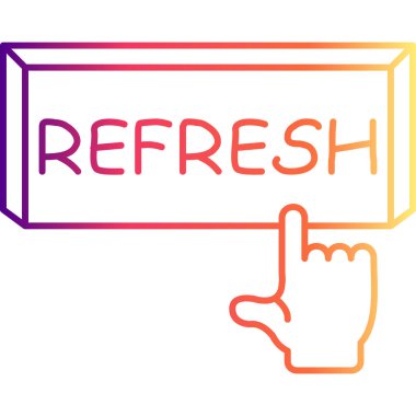 Web simgesi vektör illüstrasyonunu tazele