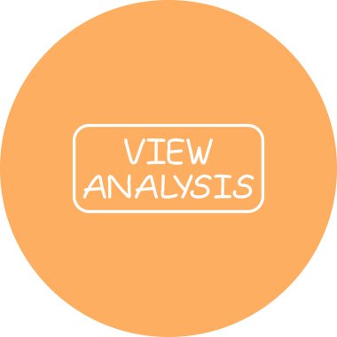 Analiz web simgesi vektör illüstrasyonuna bak