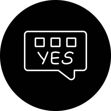 Sohbet Simgesi vektör çizimi tasarımı