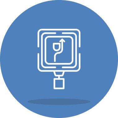 Sağ Web simgesi vektör illüstrasyonunu koru