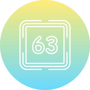 Altmış üç Web simgesi vektör illüstrasyonu