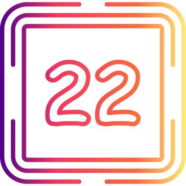 22 Web simgesi vektör illüstrasyonu