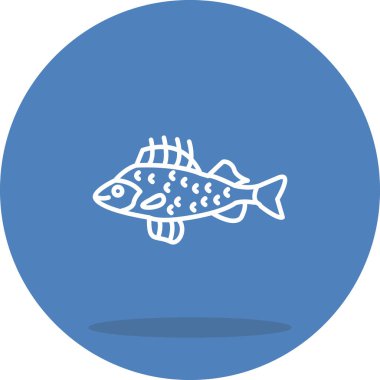 Perch web simgesi vektör illüstrasyonu