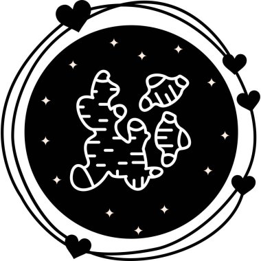 Ginger Modern Dengeli Marka Vektörü Sembolü