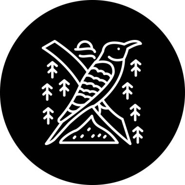 Avrupa Arı yiyici ikon vektör çizimi tasarımı