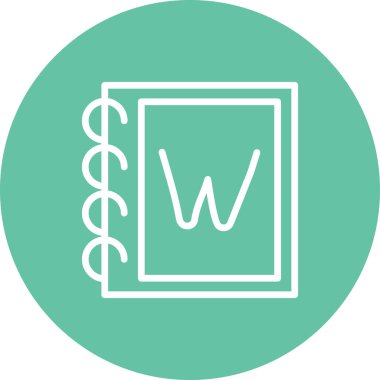 Büyük Harf W Çağdaş Yenilikçi Dijital Tasarım Varlığı