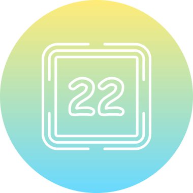 22 Web simgesi vektör illüstrasyonu