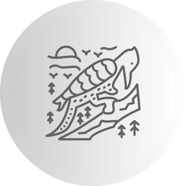 Kırmızı taçlı Ağaçkakan simgesi vektör illüstrasyon tasarımı