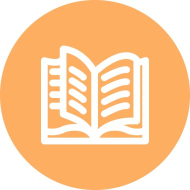 Açık Kitap Yaratıcı Minimum Vektör Sanatı Özelliği