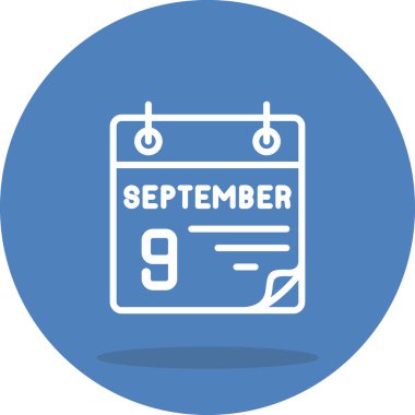 9 Eylül Yaratıcı İşlevsel Web Grafik Sembolü