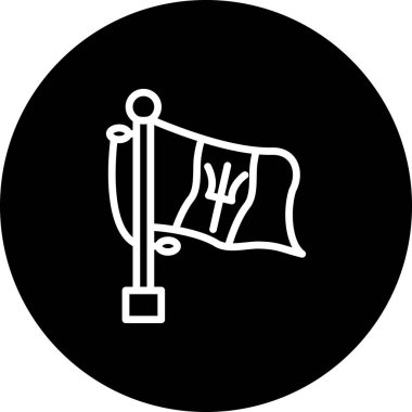 Barbados simgesinin ulusal bayrağı, tasarım ögesi