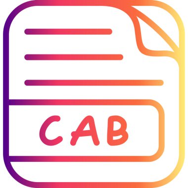 CAB Dosya Rafted Zarif Vektör Sanat Nesnesi