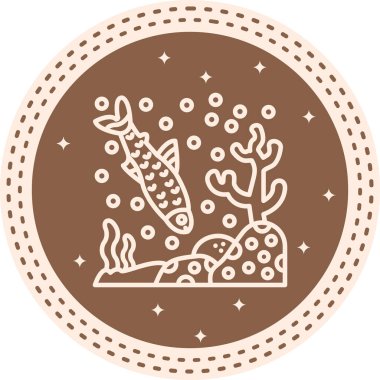 Siyah Neon Tetra Zarif Modern Sanat Sembolü