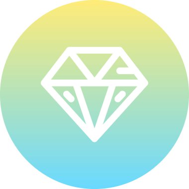 elmas satırı simgesi, vektör çizim