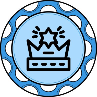 taç simgesi vektör çizimi