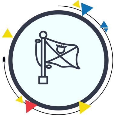 Karadağ 'ın ulusal bayrağı ve ikon tasarım unsuru