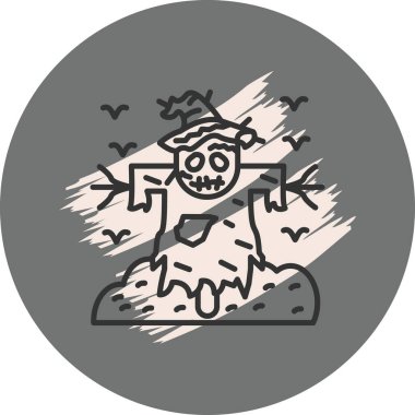 Korkuluk Farklı Profesyonel Yaratıcı Grafik Elementi