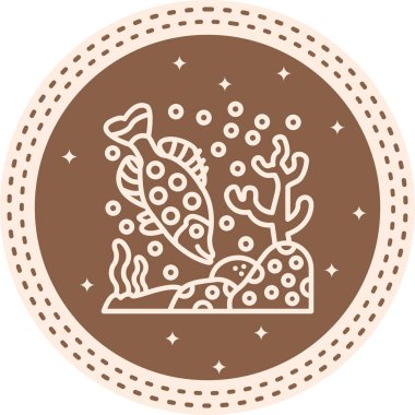 Beyaz Crappie ağ simgesi vektör illüstrasyonu