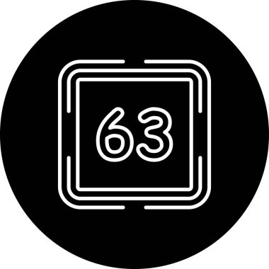 Altmış üç Web simgesi vektör illüstrasyonu