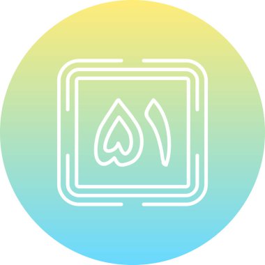 Elli bir web simgesi vektör illüstrasyonu