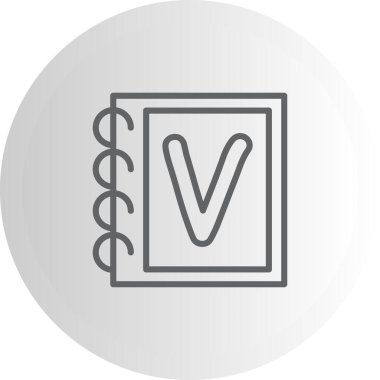 Büyük Harf V Biçimli Özel Vektör Tasarım Varlığı