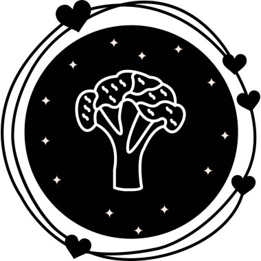 Brokoli web simgesi vektör çizimi