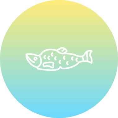 Somon simgesi vektör çizimi