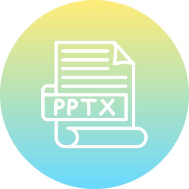 PPTX web simgesi vektör çizimi