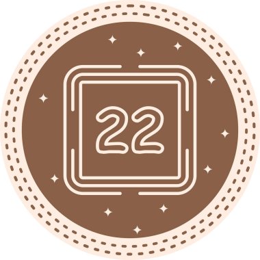 22 Web simgesi vektör illüstrasyonu