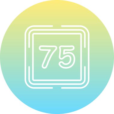 75 Web simgesi vektör illüstrasyonu