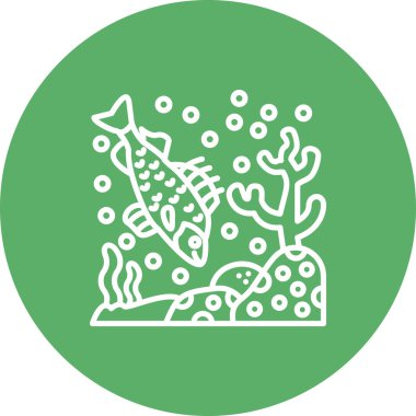 Perch web simgesi vektör illüstrasyonu