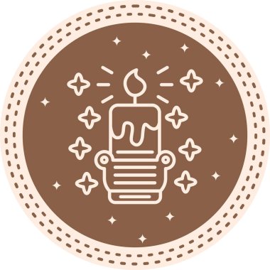 mum ağ ikonu vektör illüstrasyonu