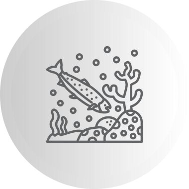 Somon simgesi vektör çizimi