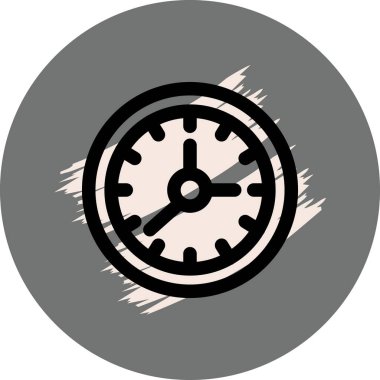 saat web simgesi vektör illüstrasyonu